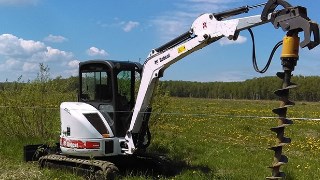 Аренда экскаватора погрузчика с ямобуром в Кизляр цена от 1526 руб